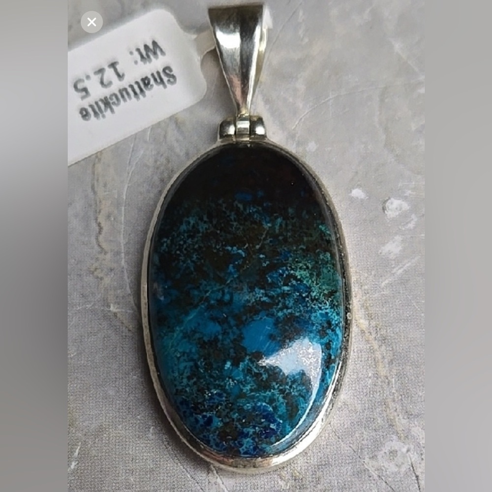 Shattuckite 925 silver Pendant